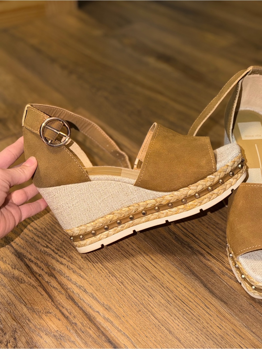 Dolce Vita Tan Suede Wedge - Picture 4 of 6